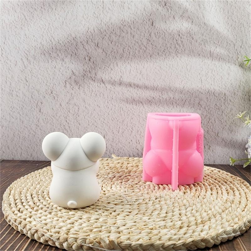 Hamster Statue Silikon Kerzenformen für Epoxidharz Heimdekoration Tierfigur Silikonformen Seifenherstellungsformen
