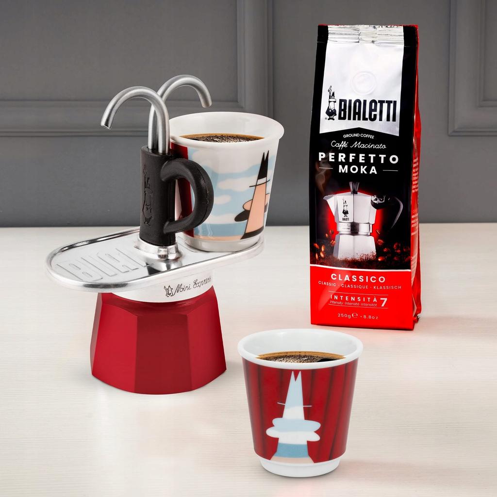 Bialetti Mini Express Espresso Maker 2 Cups Red
