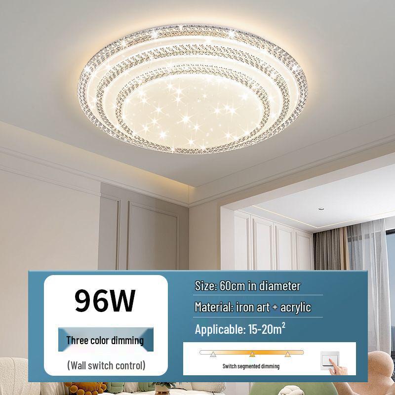 Ultra-bright Modern LED Crystal Ceiling Light for Bedroom and Living Room