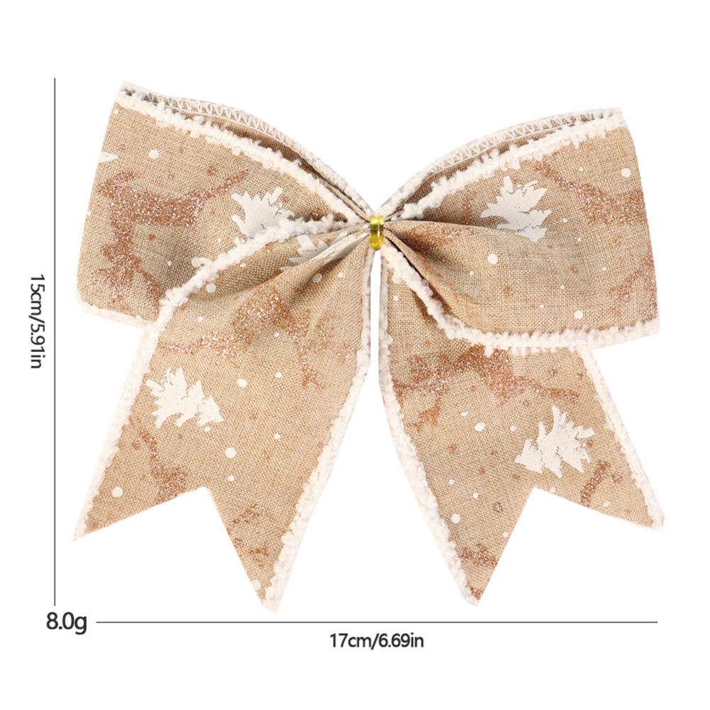 Beautiful Red Bows for Christmas For Tree 6Pcs 5 5 Inch Decoration Option