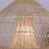 JOYINLED Rattan Ceiling Chandelier Light Wabi-sabi Style Retro Southeast Asian Pendant Lamp 60/80cm Beige Black Lighting Fixture