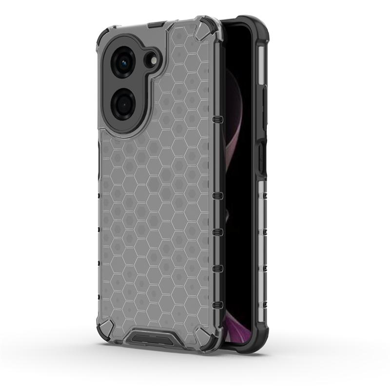 Shockproof Transparent Case For Xiaomi Poco C71 Honeycomb Armor PC Full Back Case For Poco C71 Case Cover For Poco C71 6.88 inch