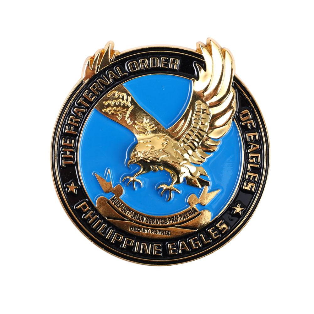 

Металлические наклейки для автомобиля, сплав, филиппинский орел, тотем, эмблема кузова мотоцикла, нержавеющая сталь, водонепроницаемая, антикоррозийная наклейка