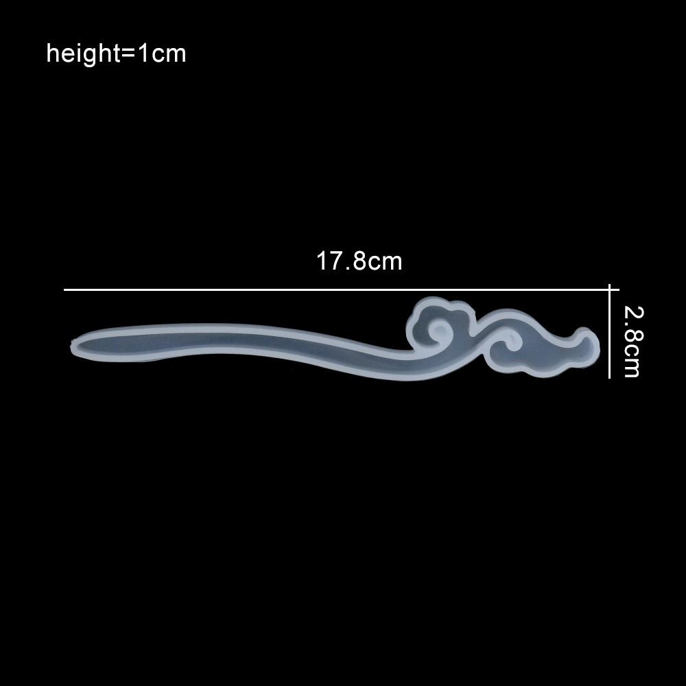 1Pcs Hairpin Silicone Mold Classical Hair Pin Epoxy Resin Molds for DIY Craft Resin Hair Stick Jewelry Making Accessories Tool