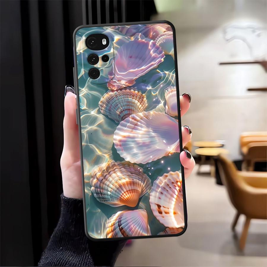 Case for Motorola Moto G71 G22 Edge40 G32 G53 G30 Edge 20 Pro 30 Lite G51 G73 G60s G52 G50 Phone Cover Ocean Scenery Pattern