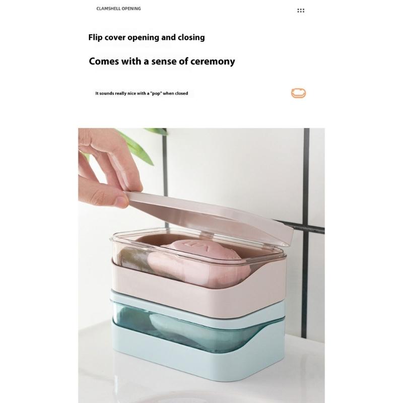 Kompakter, versiegelter Seifenbehälter für Fitnessstudio-Besucher, wasserdichte Kunststoff-Aufbewahrungsbox mit Belüftungslöchern