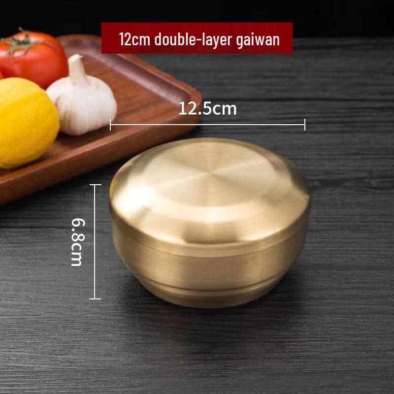 ZISIZ Double-Layer Anti-Scald Rice Bowl with Lid