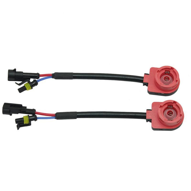 1Pair D2S D2R D2C HID Xenon Lamp Bulb Adapters Harness Connector Cable Socket Car Accessories
