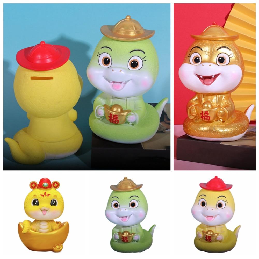 Savings Tank Zodiacs Snake Piggy Bank Money Saver Snake Coin Storage Box  New Year Gift