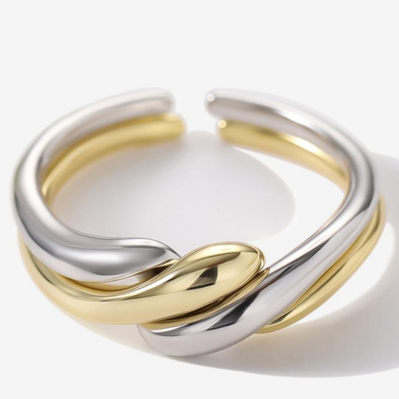 Adjustable Open Wave Ring for Women – Fashionable, Cool Temperament, Stackable Index Finger Ring
