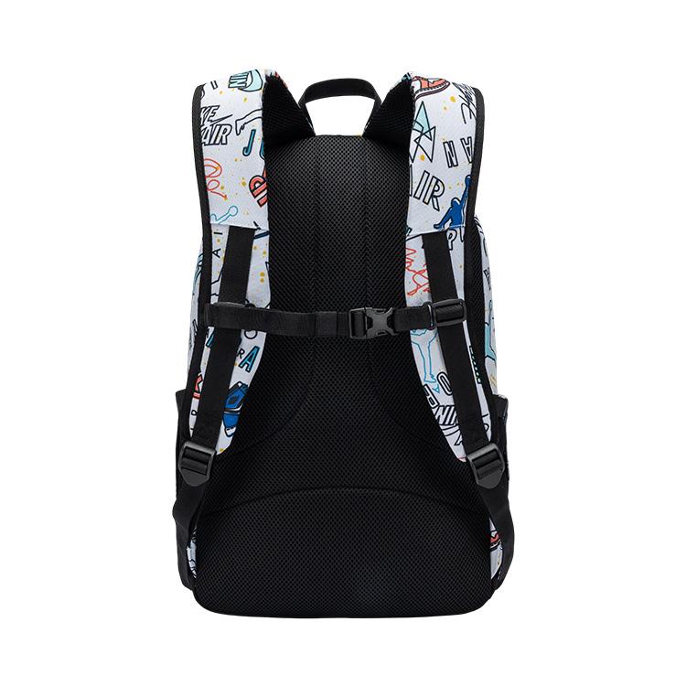 Jordan Colorful Graffiti Print Backpack Large Unisex backpack White JD2533200AD-005