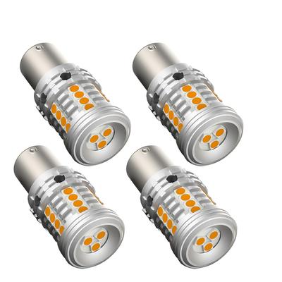S25 LED Pisca Âmbar Ângulo do Pino 180° BA15S P21W