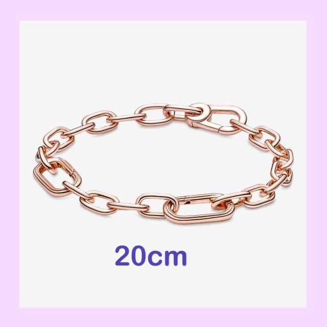 925 Sterling Zilver Oorbel Ring Kraal Ronde Connector Bedel Dubbele pasvorm Originele Schakelketting Armband Sieraden beige