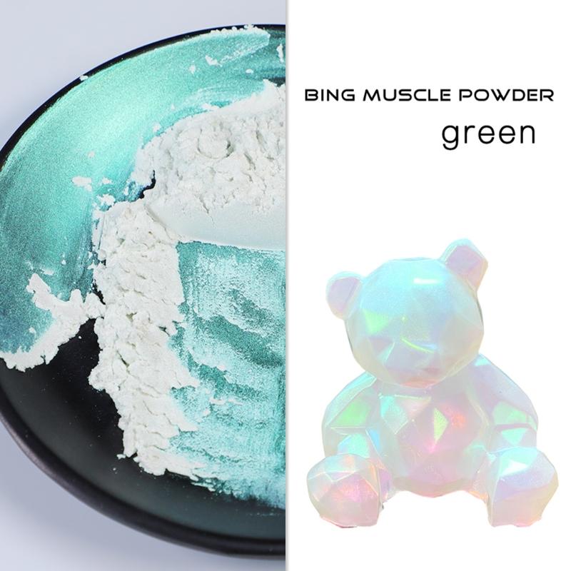 Glitter Powder Nails Highlighter Powder for Nail Art Gel Polish Mermaid Unicorn Face Powder Manicure Pigment Glitter