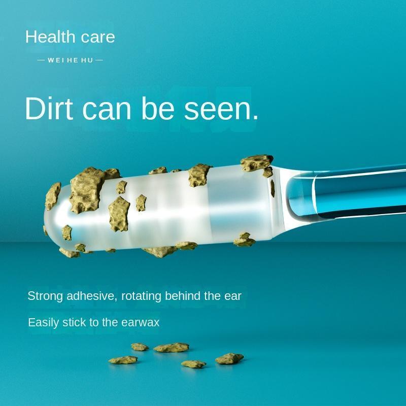 24-Pack Enhanced Adhesive Spiral Ear Wax Removal Tool, Safe for Children & Adults, with Dust Cover Packaging