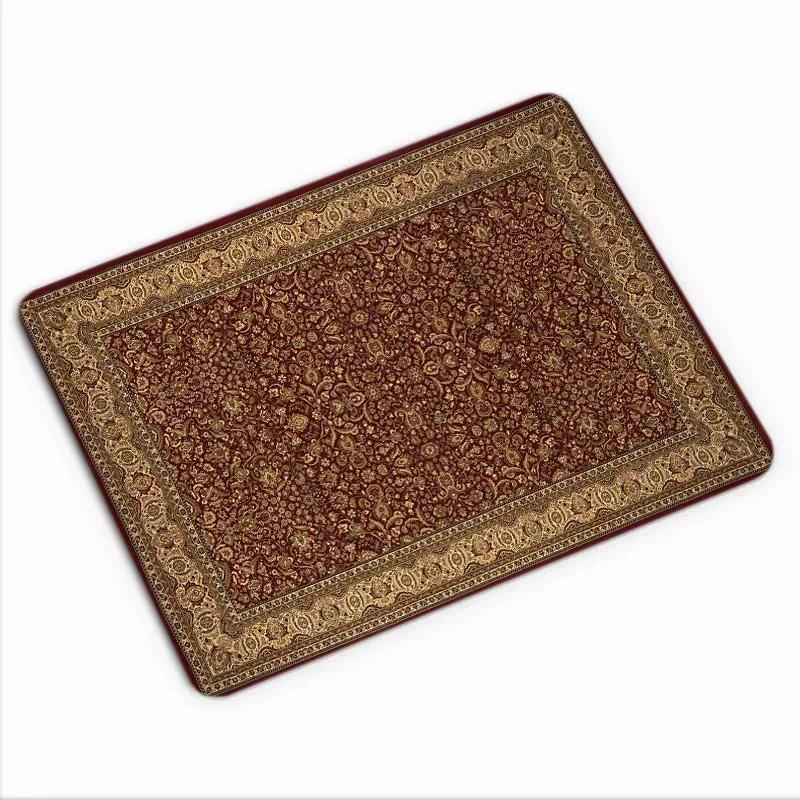 Persian Carpet Computer Laptop Mouse Pads Office Decorative Desk Mats Washable Non-Slip Rubber Desk Carpet Gaming Mat Playmat