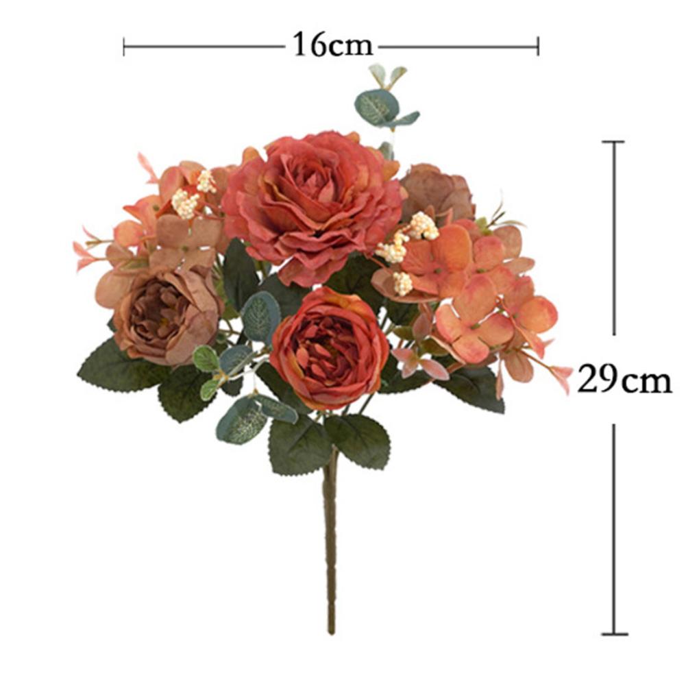 Artificial Flowers Autumn Artificial Peony Bouquet Elegant Silk Flowers For Weddings For Home Garden Decor For DIY Projects