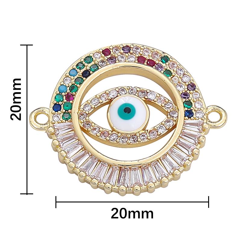 1ks módní měděný spojovací kus pro výrobu šperků DIY náramek náhrdelník