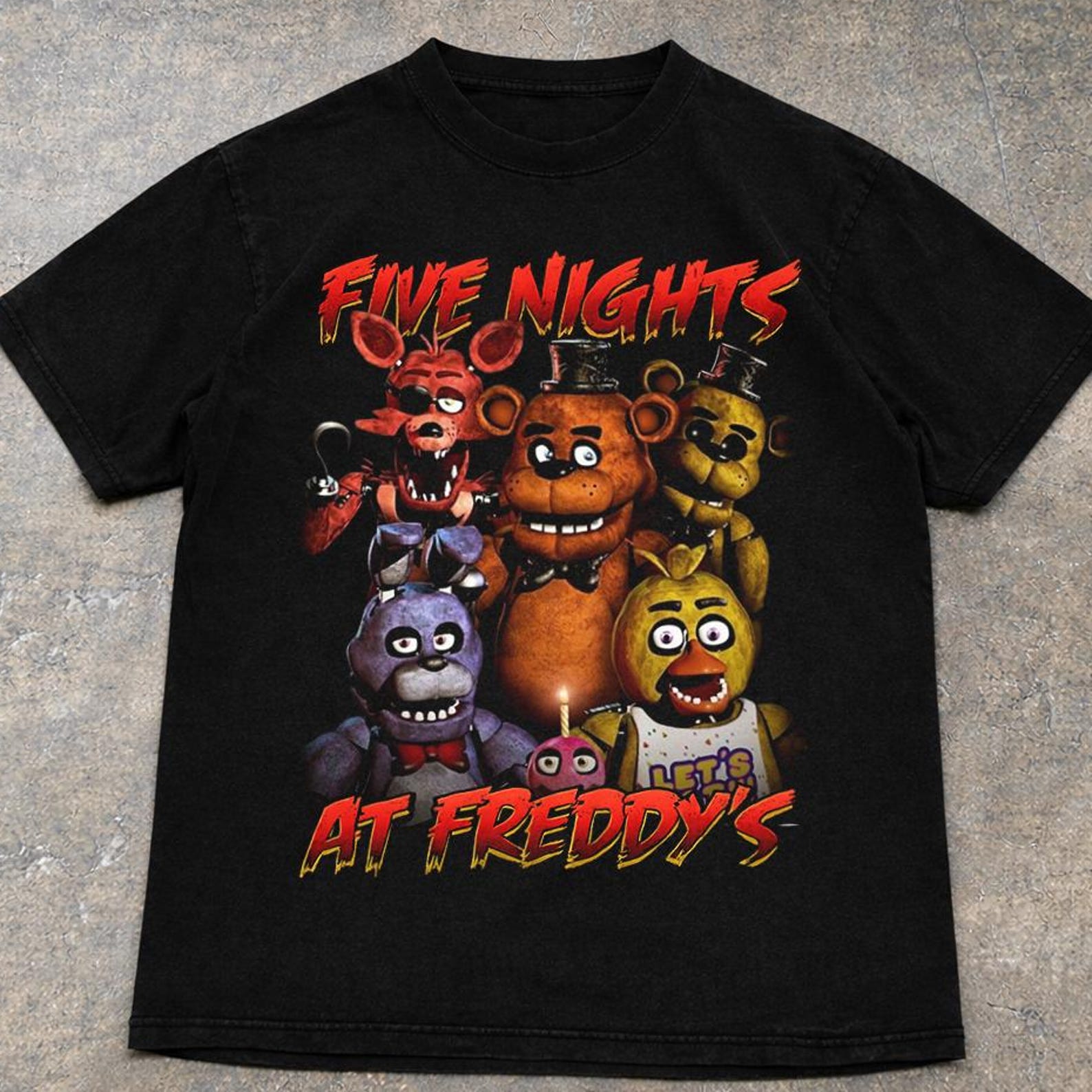 Vintage Five Nights At Freddy`s T-krekls
