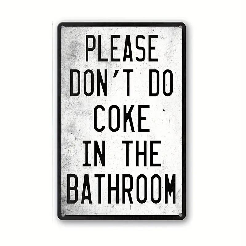 Vintage Metal Tin Sign 8x12 Inch Retro Bathroom Wall Decor Home Toilet Sign