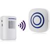 AIMOONSA Wireless PIR Motion Detector – Detector + Receiver Kit, 3–7 M Detection, 100 M Transmission Range, 38 Chimes