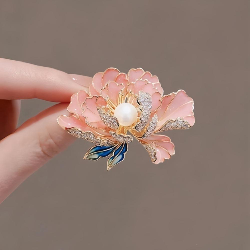 Diamond Butterfly Versatile Simple Brooch Flower Anti-light Pin Clothing Accessories Corsage