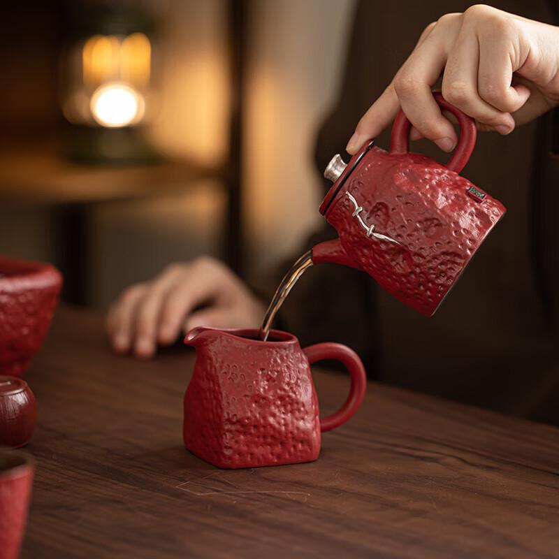 Sushic Ceramics Forbidden City Red Kung Fu Tea Set