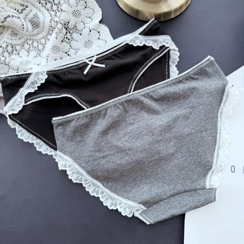 Ladies Spring and Summer High Quality Cotton Cute Sexy Low Waist Underwear