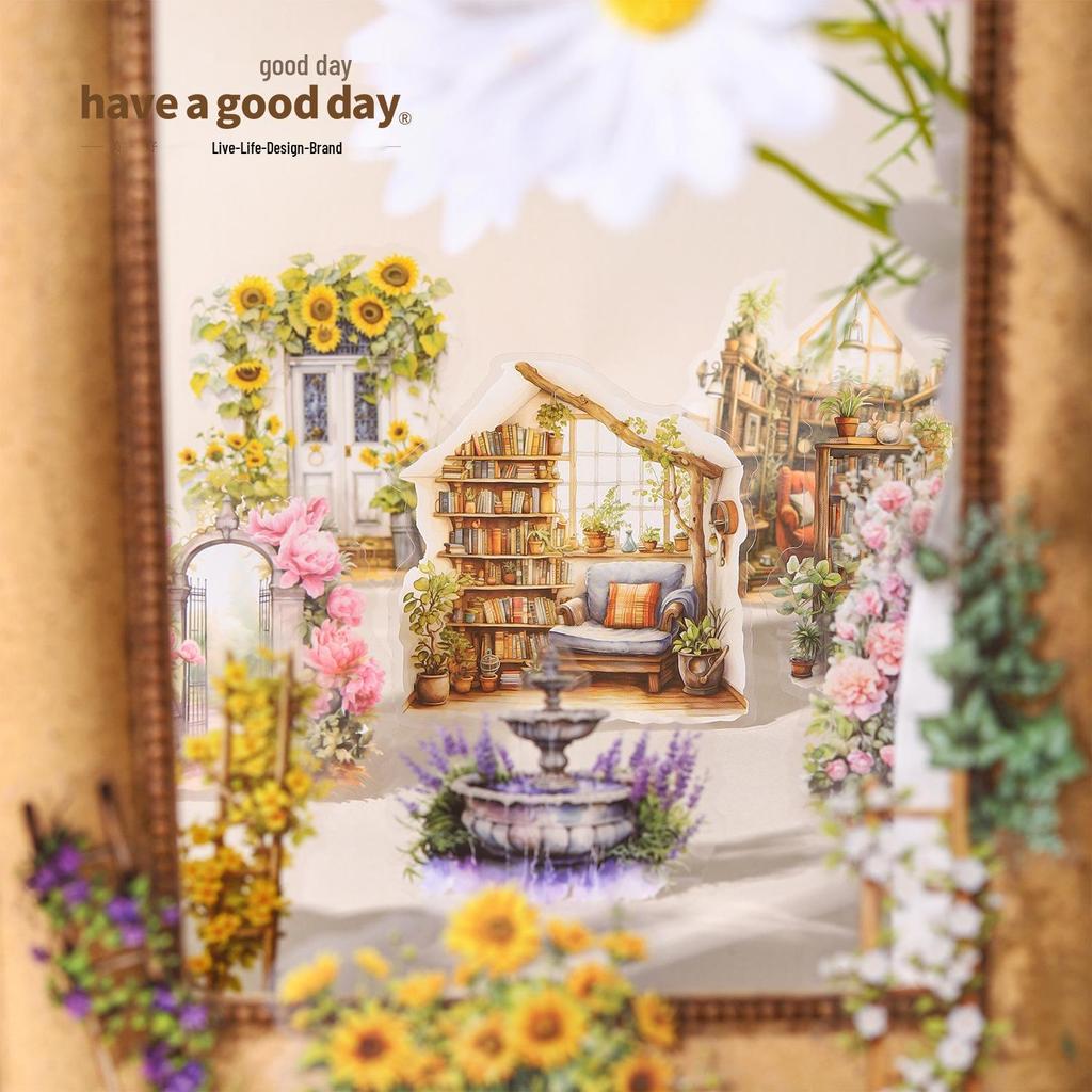 Garden Series: A Beautiful Day PET Sticker Pack - 30 Sheets, 6 Designs