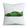 New Cushion Cover Car Sideways Cartoon Pattern Soft Short Plush Pillow Case for Home Sofa Car Chair Decor Pillowcase