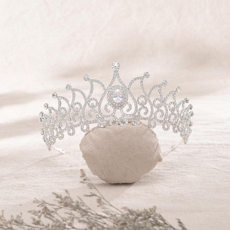 Korean Popular Luxury Bridal Zircon Crown Bridal Crown Rhinestone Princess Crown Wedding Accessories