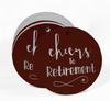 Inkdotpot Pack Of 100 Real Gold Foil Paper Tags Cheers To Retirement Favor Hang
