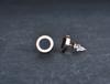 Classic Roman Numeral White Black Shell Stud Earrings For Women 316L Stainless Steel Female Earrings Jewelry Brincos ZE18002