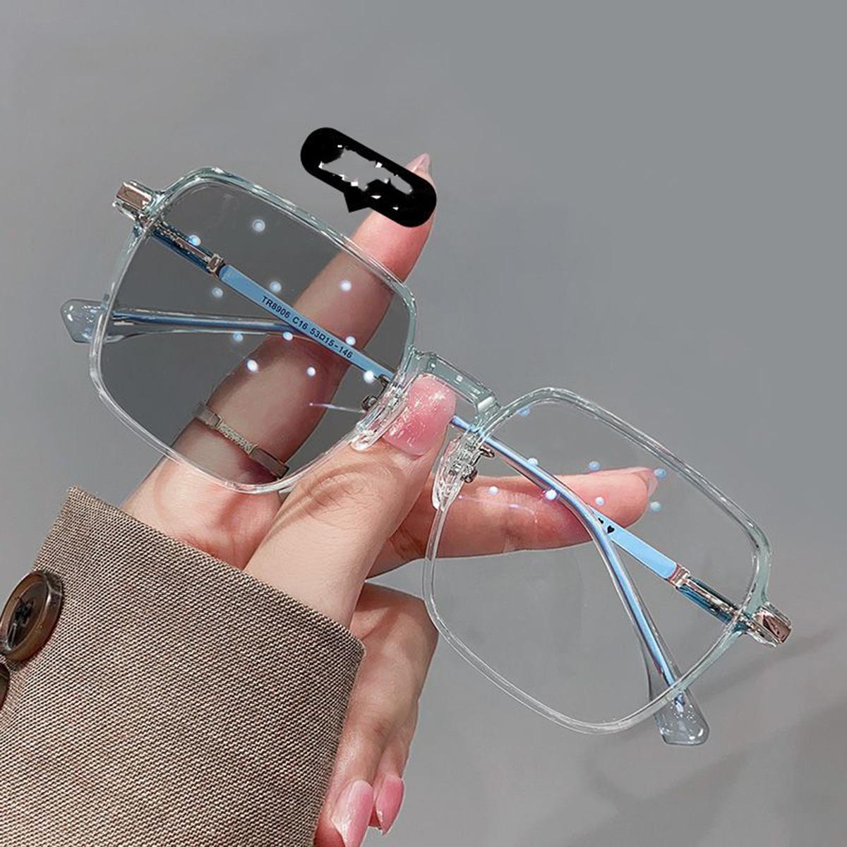 

Светочувствительные, меняющие цвет, плоские зеркала, женские, маленькая красная книга, простые очки Joker Blue, модные очки Han Chao синий