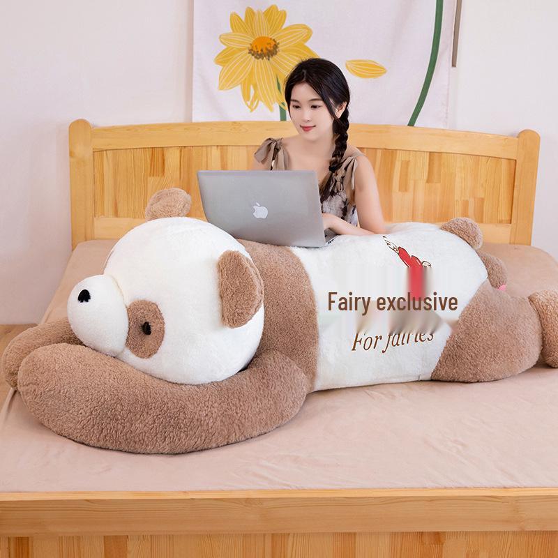 Large Panda Hug Pillow: Plush Leg-Clamping Sleeping Toy for Girls - Perfect Birthday Gift