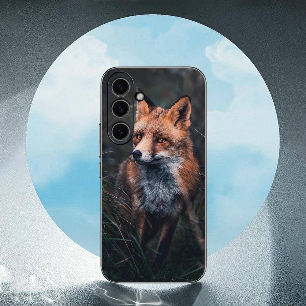 

Fox For Samsung Galaxy S23 S24 S25 Ultra S22 Plus S21 Black Soft Case Waterproof Soft Case SamsungS24PLUS