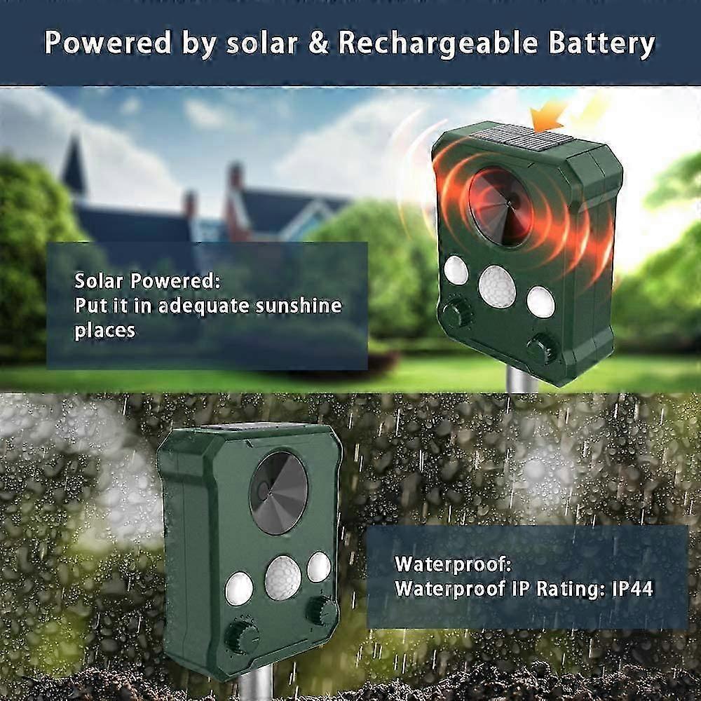 Solar Ultrasonic Repeller Solar Pet Mole Repeller IP65 Solar Repeller Ultrasonic Repeller Ultrasonic Pet Repeller
