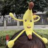 Silly Big Banana Plush Doll Headband Funny Wide-brimmed Hairpin Creativity Big Banana Hairband