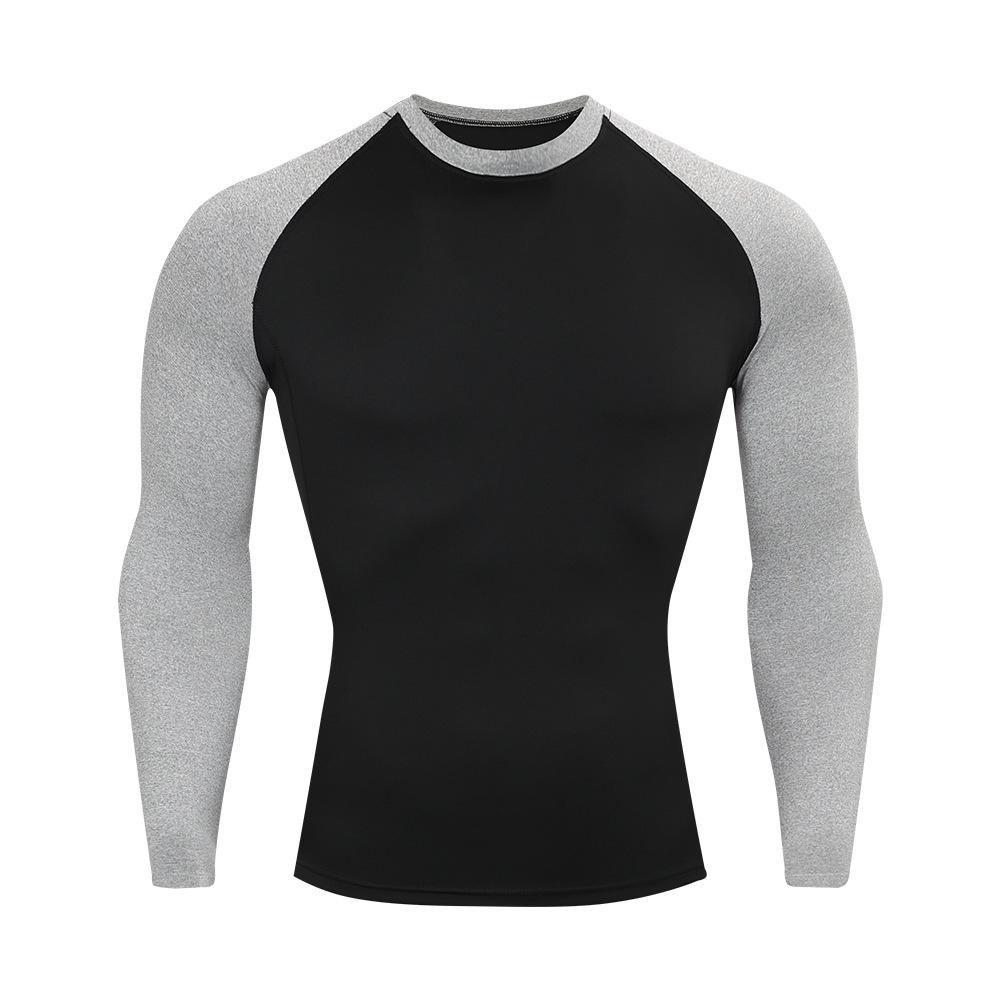 Men's Breathable High-Elastic Quick-Drying Long Sleeve Sports Tights