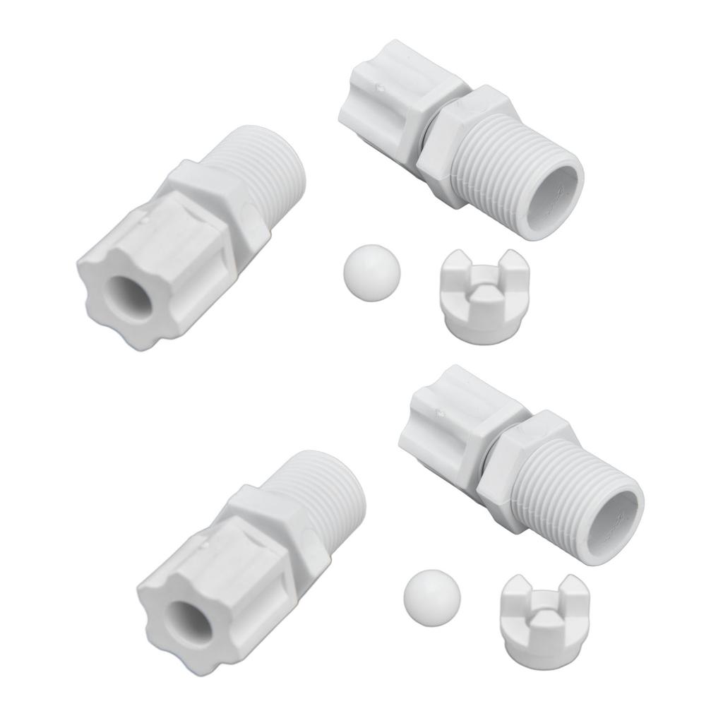 2sada Zpětný ventil Vstupní šroubení Adaptér Sestava Příslušenství pro čištění bazénu pro HAYWARD