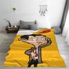 Mr Beans Cartoon Blankets  Plush Funny Warm Throw Blanket for Home Restaurant Spring Autumn,