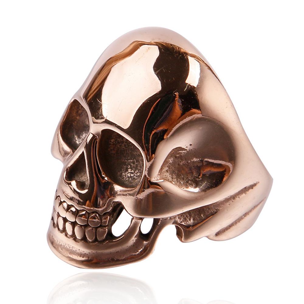 Minimalist Vintage Skull Ring for Men Simple Elegant Stainless Steel Statement Jewelry Gift Punk Accessories1