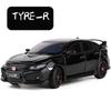 1/32 HONDA Civic Type R FK8 Legierung Automodell Druckguss Metall Spielzeug Fahrzeuge Automodell Simulation Sound Light Collection Kinder Spielzeug Geschenk