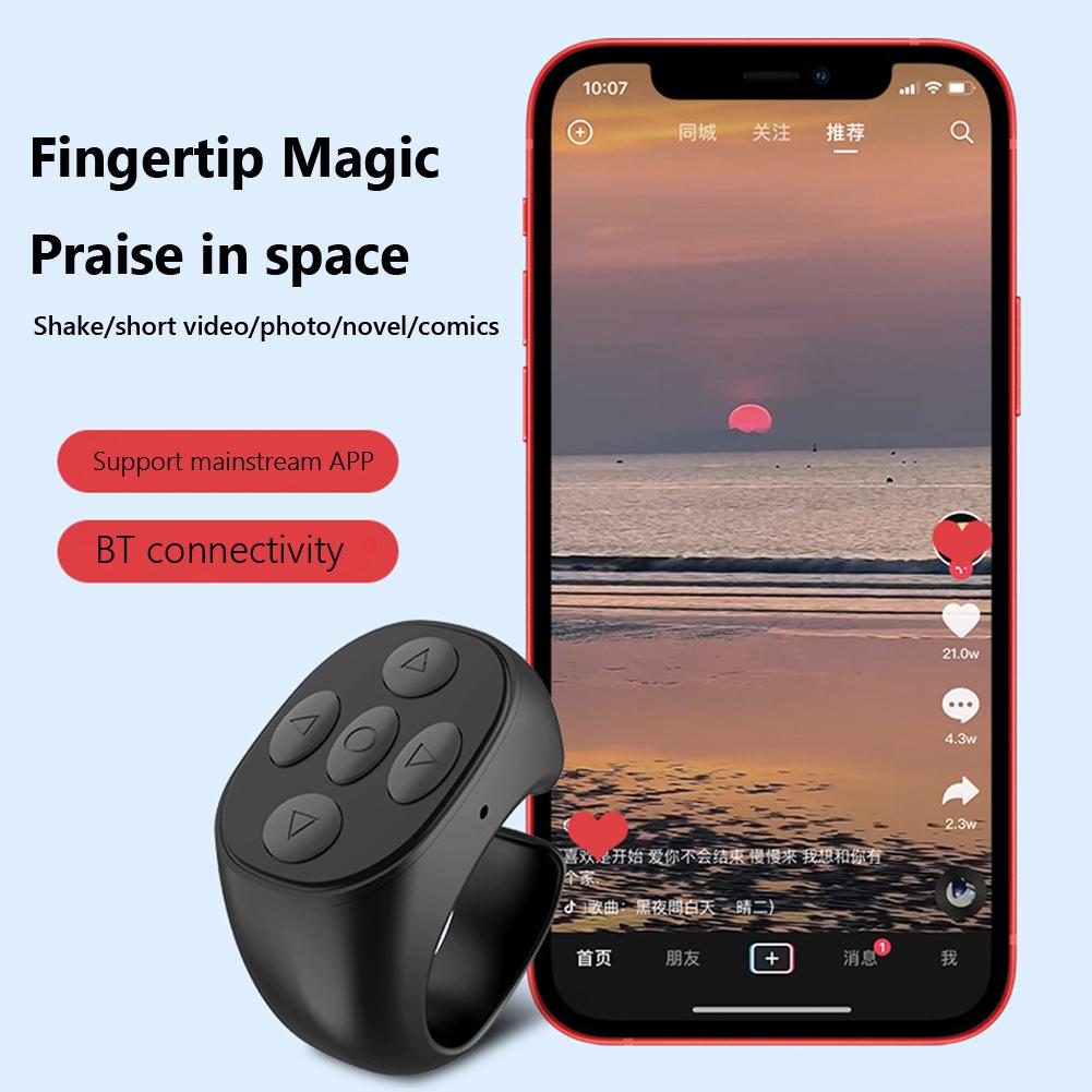 For Kindle Paperwhite Oasis Kobo EReaders RF Remote Control Page Turner Taking Photo Camera Video Recording Remote Trigger