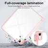 For iPad (2025) / 10.9 (2022) Case TPU + Acrylic Clear Back Ultra Thin Tablet Cover with Pen Slot
