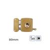 Serrure Gauche 80mm 3 Clés Inclus