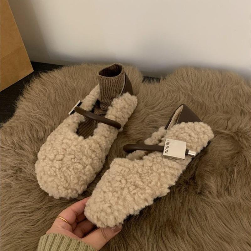

Fashion New Women s Designer Vintage Women Warm Fur Flats Shoes Fashion Shallow Belt Buckle Spring Autumn Ladies Comfort Loafers Shoes 40 хаки