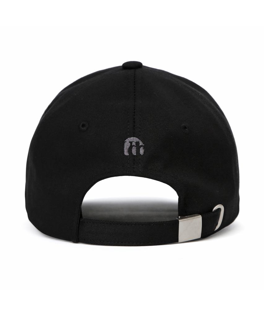 Eondeokeonteulol Cotton Logo Ball Cap Serif Udc / Authenic Bb / Matt Black