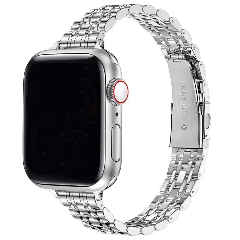 

Stainless Steel Strap for Apple Watch S11 S10 42mm 46mm 49mm 42 44 45mm 41mm Women Metal Bracelet IWatch 11 10 9 8 7 6 SE 5 4 S11 42MM срібний