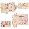 Montessori Baby Educational Toys Shape Cognitive Matching Game Letter Learning Space Planet Traffic Ocean 3D Wooden Puzzle Board